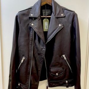 All Saints Milo Biker Leather Jacket (NWT)